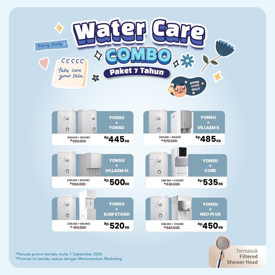 Promo Water Care Combo - Paket 7 Tahun