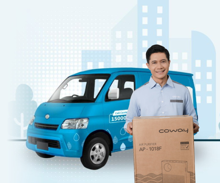Pengantaran Produk dari Coway Technician